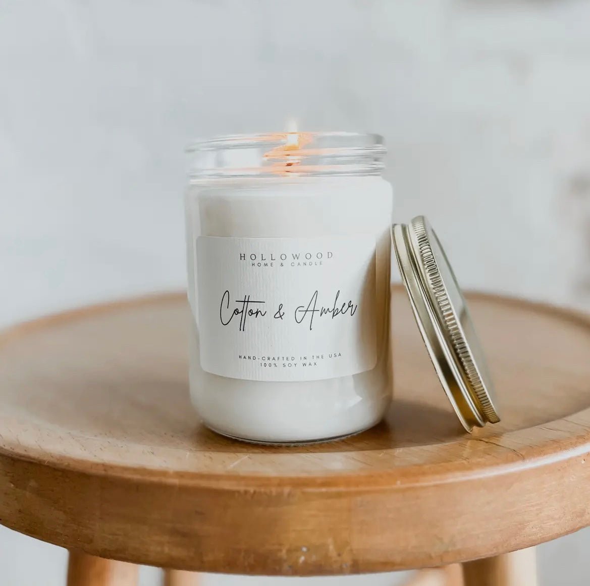 Cotton & Amber Candle - Legacy Rose TX